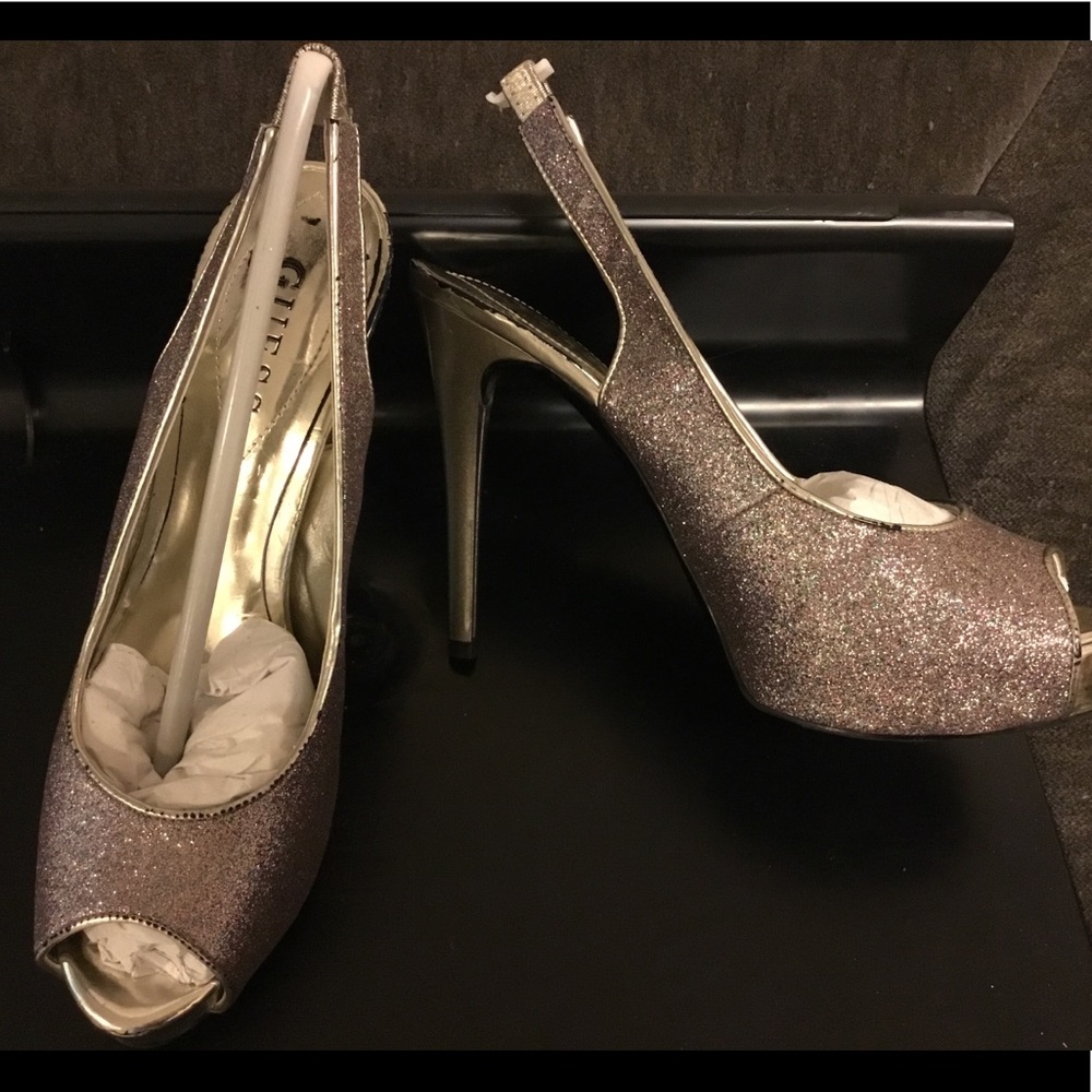 Rainbow Glitter Slingback